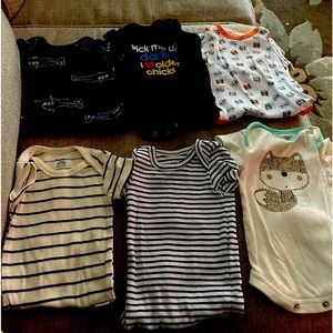 Gerber, carters, and baby favorite newborn onesies
